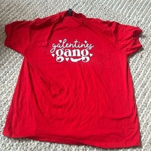 Galentine Gang Red T shirt‎